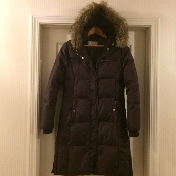 michael kors feather down coat